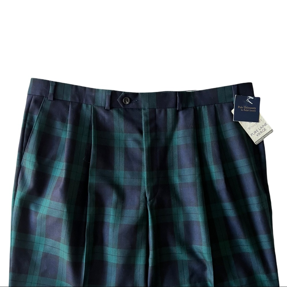 Polo University by Ralph Lauren Wool Blackwatch Plaid Trouser | 40 x 30 NWT